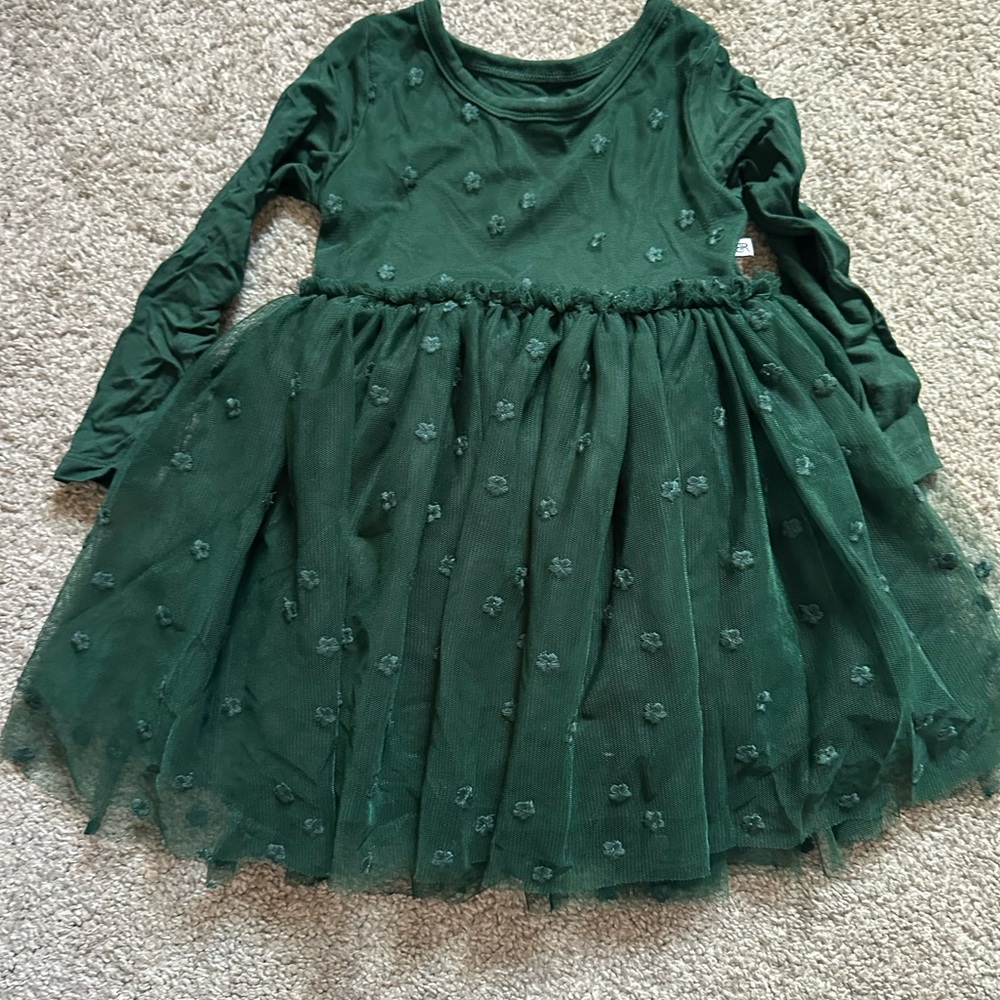 Elegant Green Kids Dress
